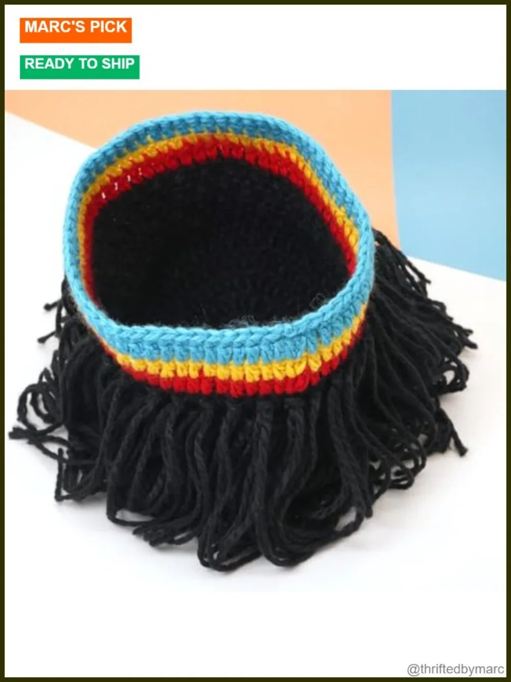 Knit Dreadlock Hat Beanie Hip Hop Cap Funny Headgear